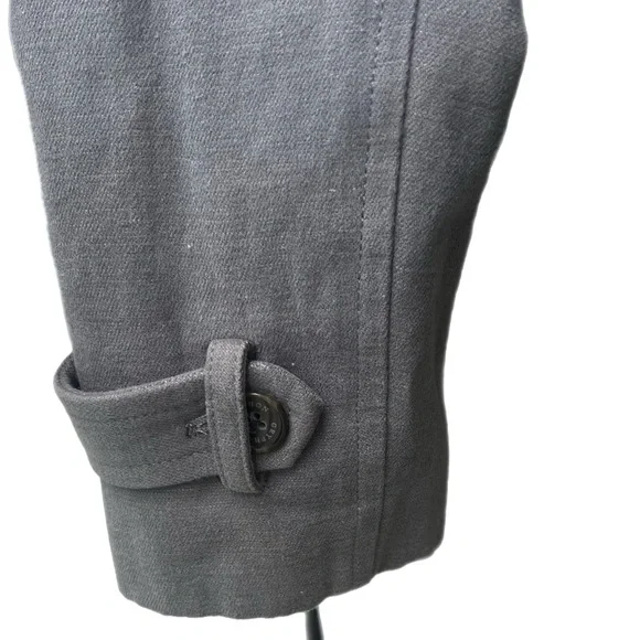 Gryphon New York Grey Hoodie Trench Coat Small Excellent used Condition - Picture 12 of 16